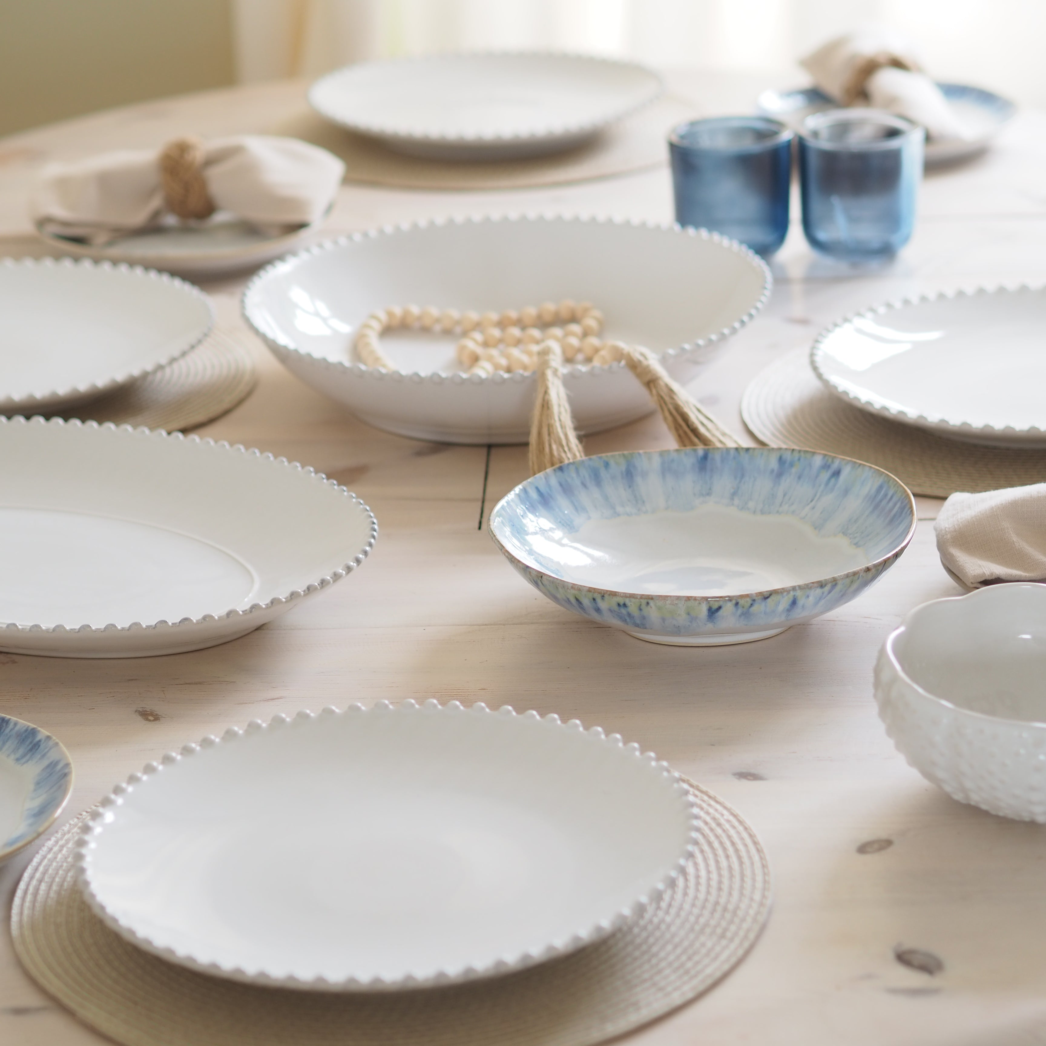 Large White Pearl Plate